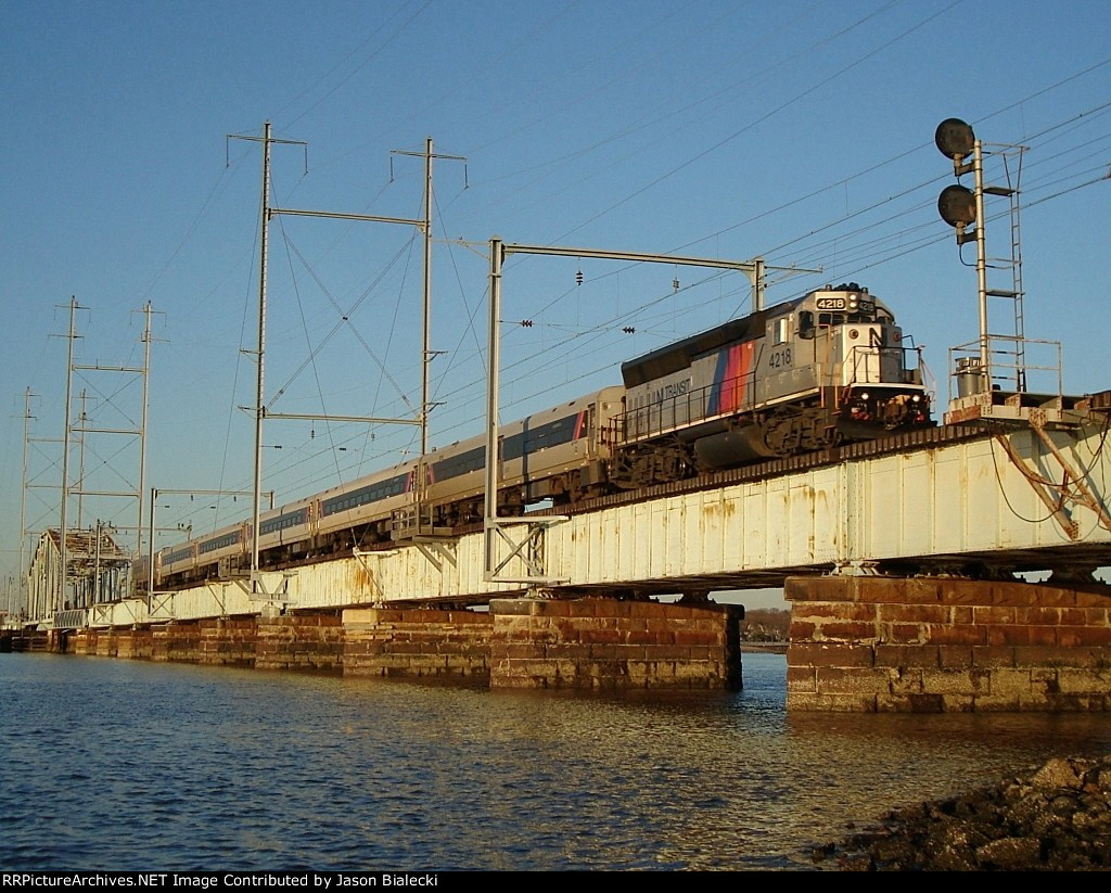 Raritan River Drawbridge on North Jersey Coast Line (NJCL)